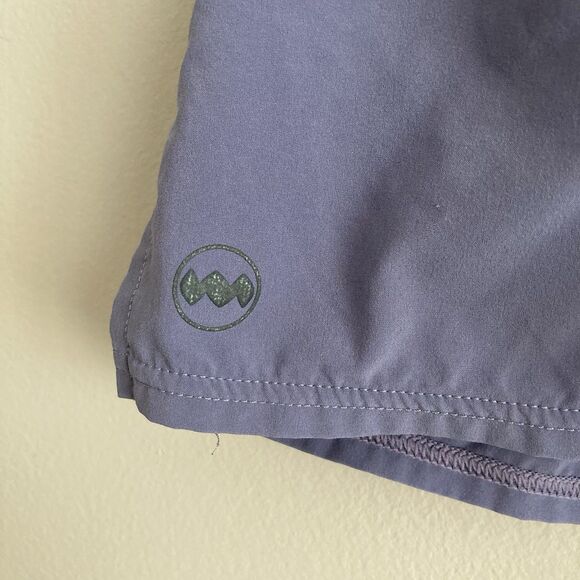 Janji Traverse 2-in-1 Running Shorts Mens Small Blue Purple Lined 7" Inseam - Picture 5 of 8